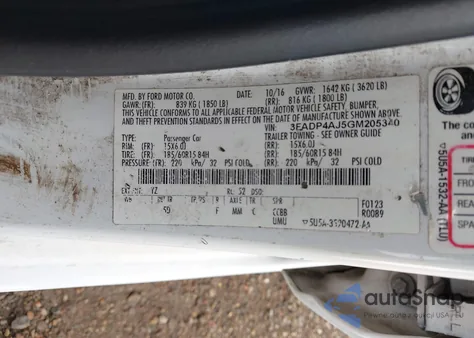 2016 Ford Fiesta S from USA, damaged, VIN 3FADP4AJ5GM205340